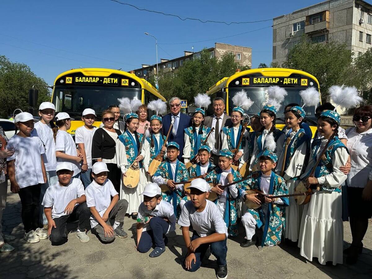 Ұлытау облысының мектептеріне 10 автобус сатып алынды