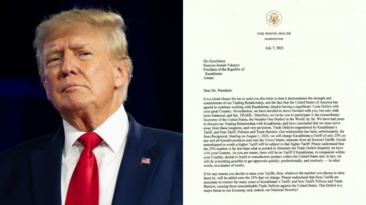 Трамп Қазақстан тауарларына 25 пайыздық баж салығын енгізбек
