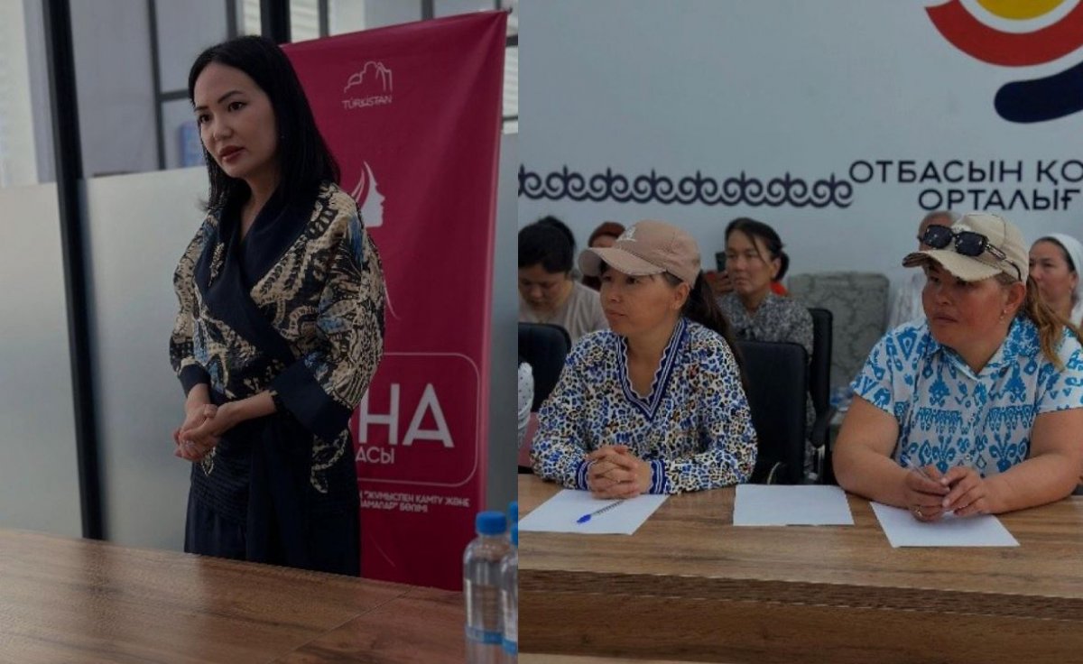 Түркістан: «Айна» жобасы осал топтағы әйелдердің психологиялық әл-ауқатын арттыруда