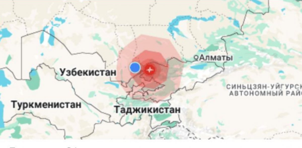 Қазақстанның оңтүстігіндегі жер сілкінісі: Тараз бен Шымкент тұрғындарының ұйқысын бұзды