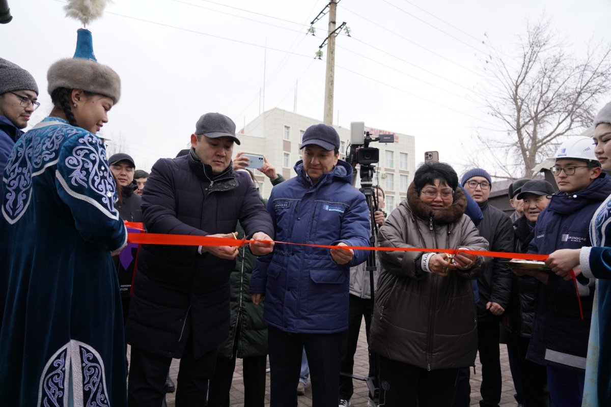 Елордада "Кирпичный" тұрғын алабына алғаш рет табиғи газ берілді