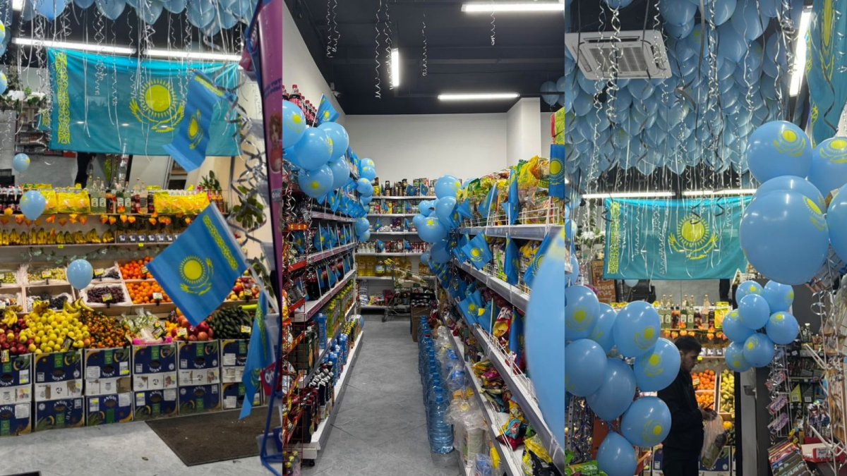 Елордадағы дүкен Тәуелсіздік күніне орай ерекше безендіріліп, жұрттың алғысына бөленді