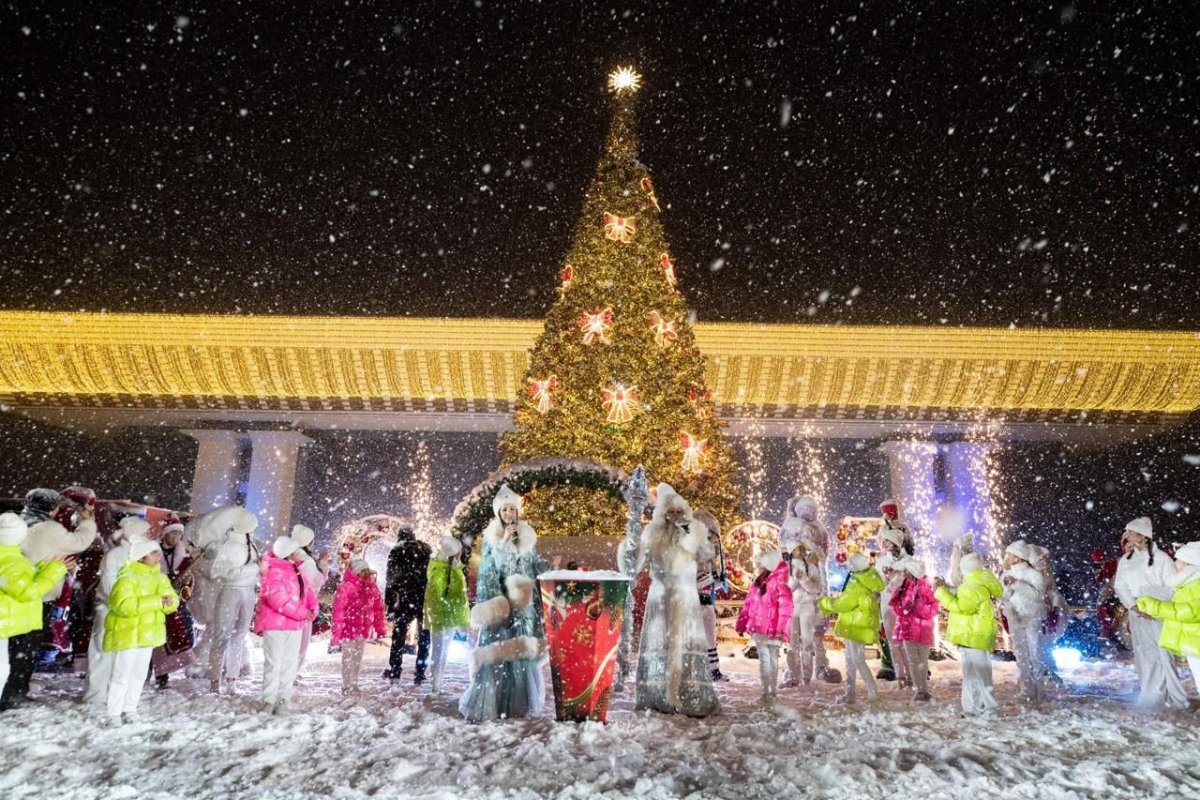 Алматының барлық ауданында жаңа жылдық шырша бір мезгілде жағылады