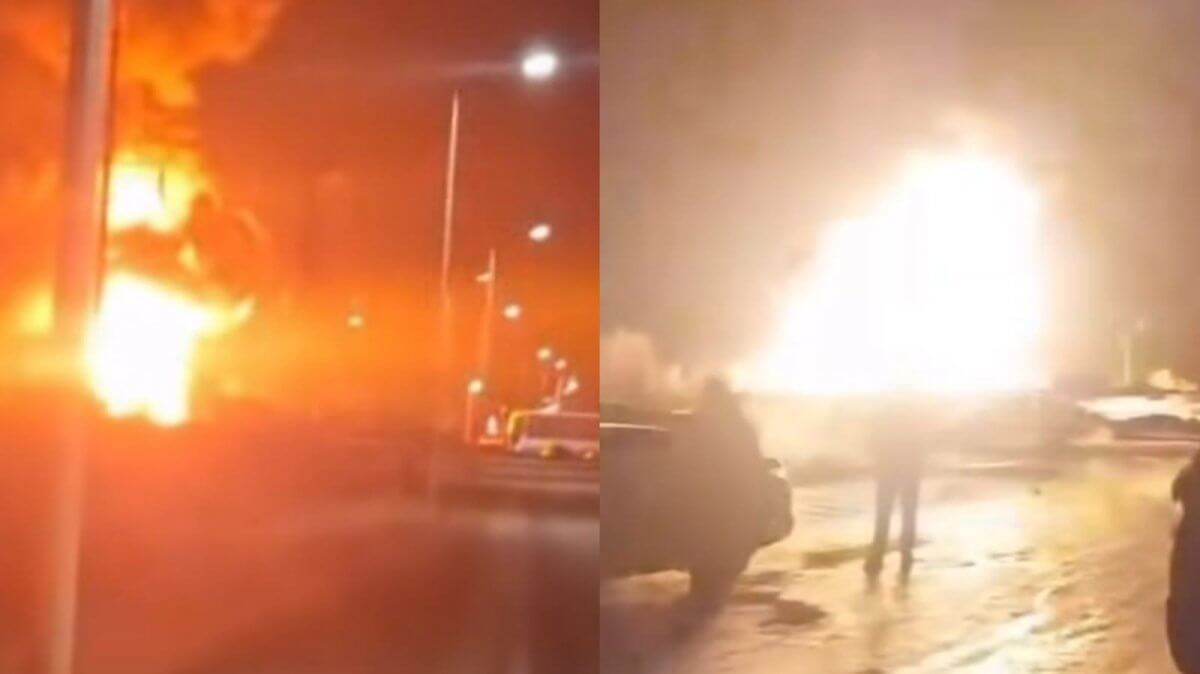 Ақтөбе қаласында жанармай бекетінде газ жарылып, алапат өрт болды