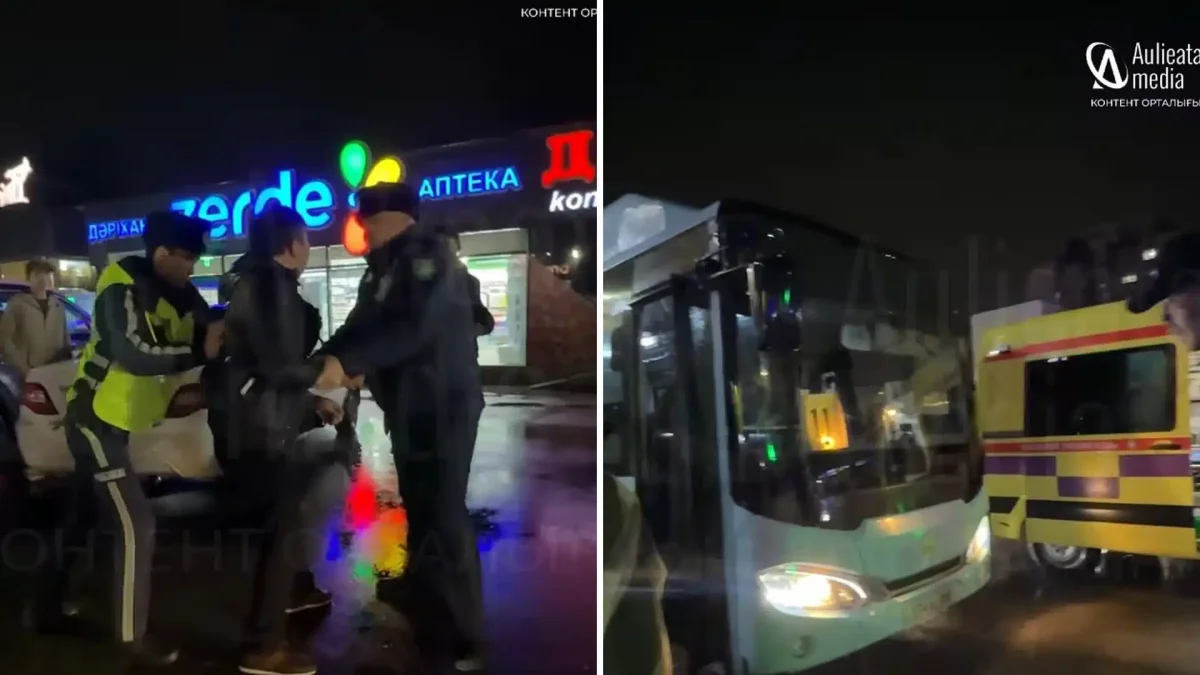 Таразда мас жолаушы автобус жүргізушісіне пышақ салды