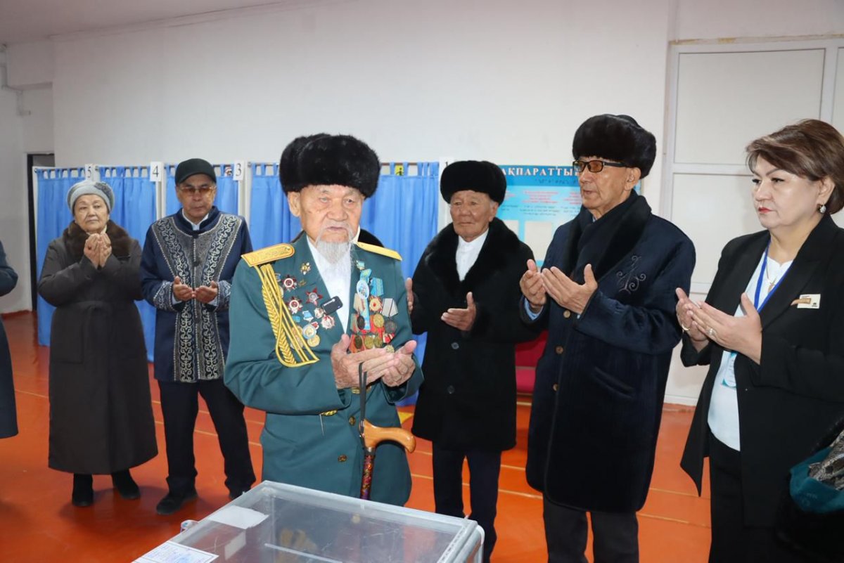 Қызылорда облысында 105 жастағы соғыс ардагері дауыс берді