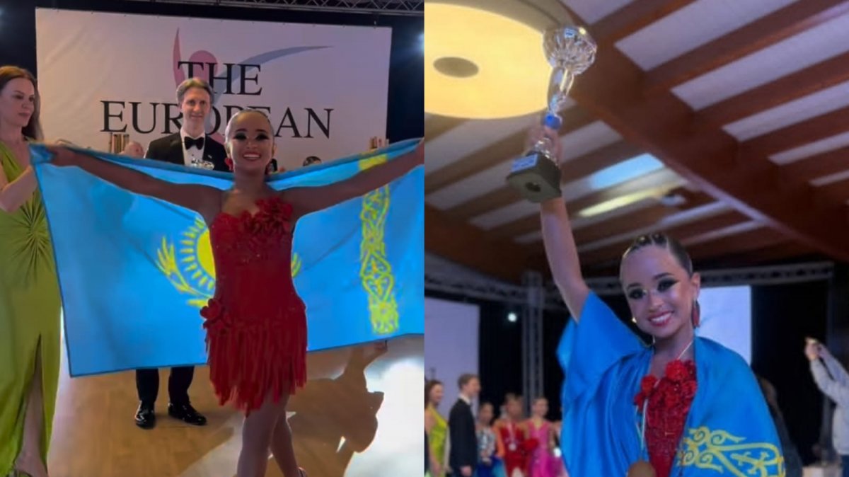 Қазақтың биші қызы Еуропа төрінде топ жарып, алтын жүлдені жеңіп алды