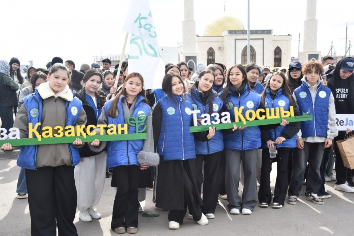 Қосшы қаласында «Таза Қазақстан» бағдарламасы аясында экологиялық жүгіру өтті