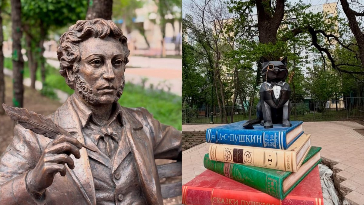 «Мағжанның мүсіні жоқ...»: Алматыда Пушкинге тағы бір мүсін орнатылды