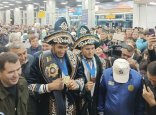 Алматы әуежайында әлем чемпионын салтанатпен күтіп алды