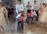 Мүмкіндігі шектеулі жандардың үйлену тойы желі қолданушыларын сүйсінтті