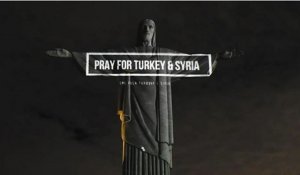 Рио-де-Жанейродағы Иса мәсіхтің әйгілі ескерткіші Түркия және Сирия туларымен әрленді - видео