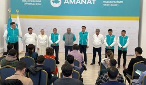 Қызылорда облысында "AMANAT" партиясының үміткерлері кәсіпкерлермен кездесті