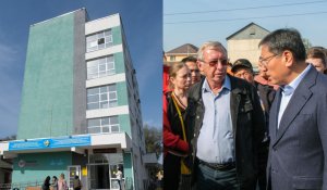 Досаев Кемел ш.а. отбасылық-дәрігерлік амбулаторияның жаңа ғимаратының дайындығын тексерді