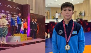 Ақтөбелік 15 жастағы балуан Азия чемпионы атанды