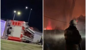 Техника жарты жолда аударылып қалған: Алматыда тұрғын үйдегі өрттен бір адам қаза тапты