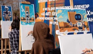 ҚазҰУ-да «AI-Art: Бояудағы болашақ» атты заманауи өнер пленэрі өтті