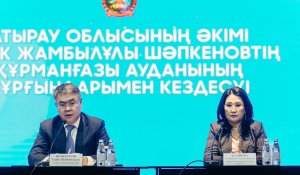 Серік Шәпкенов Құрманғазы ауданының тұрғындарымен кездесті