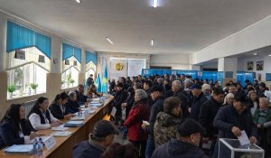 Жамбыл облысында референдумда дауыс берушілердің қарасы қалың