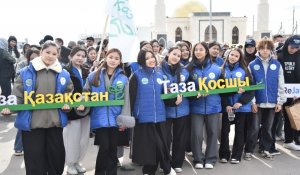 Қосшы қаласында «Таза Қазақстан» бағдарламасы аясында экологиялық жүгіру өтті