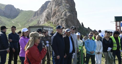 Алматы облысында 300-ге жуық адам қатысқан «Киелі мекен» акциясы өтті