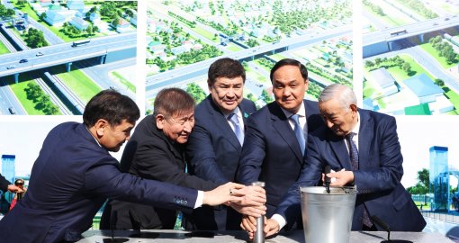 Таразда жаңа көпірдің іргетасы қаланды