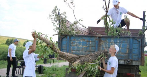 «Таза Қазақстан»: Қарабалық ауданында 6000-ға жуық көшет егілді