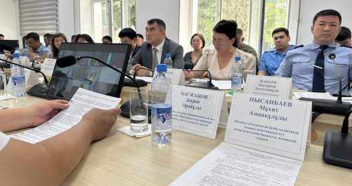 Жуалыда кәмелетке толмағандардың істері бойынша комиссия отырысы өтті