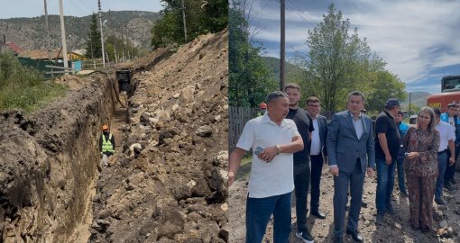 ШҚО әкімі Асубұлақ ауылындағы су құбырын жаңарту жұмыстарымен танысты