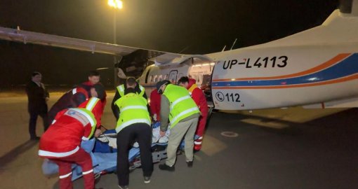 Түркістан облысында өрттен зардап шеккен әйел тікұшақпен Шымкентке жеткізілді