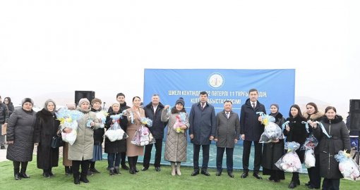 Қызылорда облысында тұрғындарға жаңа баспананың кілті табысталды