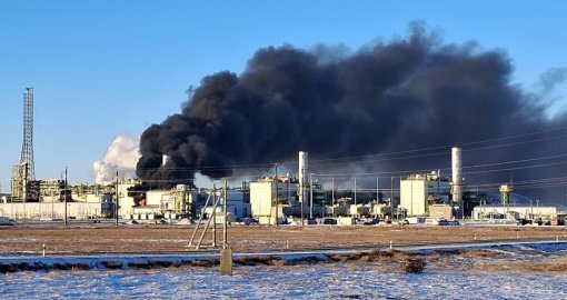 Теңіз кен орнында трансформатор өртенді