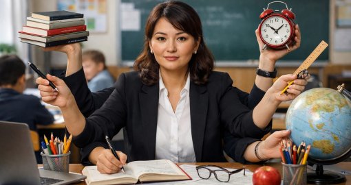 Шымкентте аптасына 70 сағатпен жұмыс істеген мұғалімдер анықталды