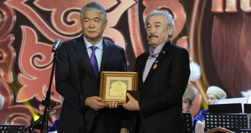 Президент Жамбыл Жабаевтың 180 жылдығына орай ұйымдастырылған салтанатты кешке арнайы құттықтау хат жолдады