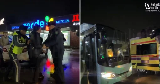 Таразда мас жолаушы автобус жүргізушісіне пышақ салды