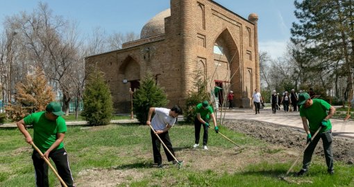 «Таза Қазақстан»: Жамбыл облысында «Жасыл ел» еңбек жасақтары маусымының ашылу салтанаты өтті