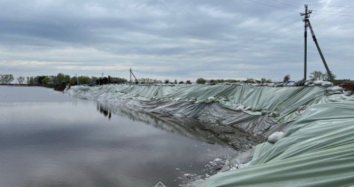 Ақмола облысында ауыл маңында бөгет жарылды