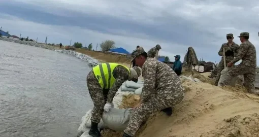 Ақмола облысында ауыл маңында бөгет жарылды