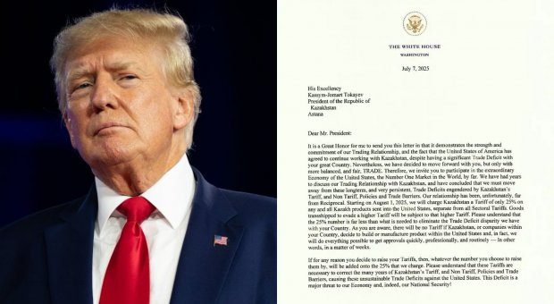 Трамп Қазақстан тауарларына 25 пайыздық баж салығын енгізбек